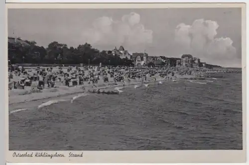 (4398) AK Kühlungsborn, Strand vor 1945