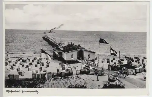 (4012) AK Ostseebad Zinnowitz, Seebrücke 1934