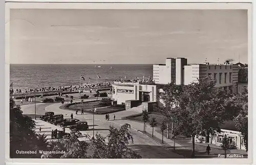 (36214) Foto AK Ostseebad Warnemünde, Am Kurhaus, 1937