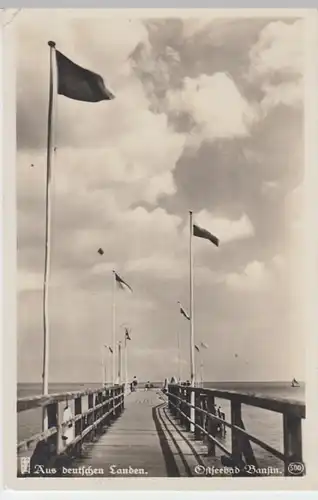 (13500) Foto AK Bansin, Seebrücke 1933