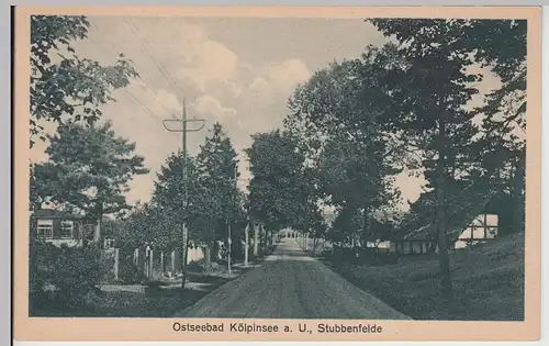 (115299) AK Ostseebad Kölpinsee (Usedom), Stubbenfelde 1920er