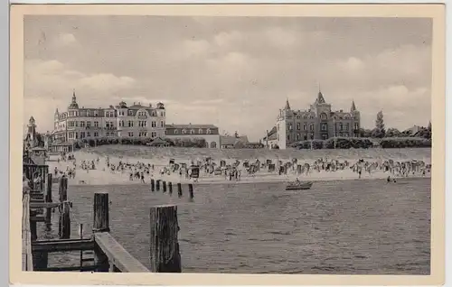 (112947) AK Ostseebad Zinnowitz, Strand 1952