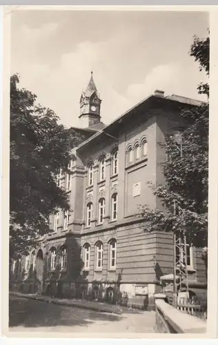 (109712) Foto AK Demmin, Grundschule 1 und 2, 1955
