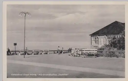 (108588) AK Ostseebad Graal-Müritz, HO Strandkaffee "Seeblick", 1955