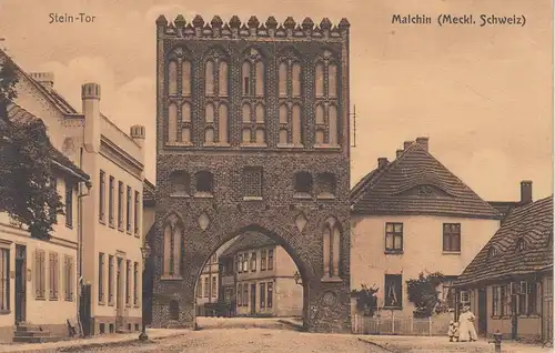 (107917) AK Malchin, Meckl. Schweiz, Steintor 1922