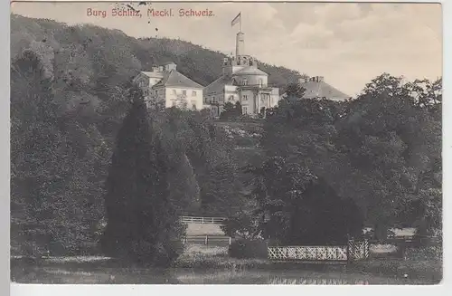 (103143) AK Hohen Demzin - Burg Schlitz, Herrenhaus, 1913