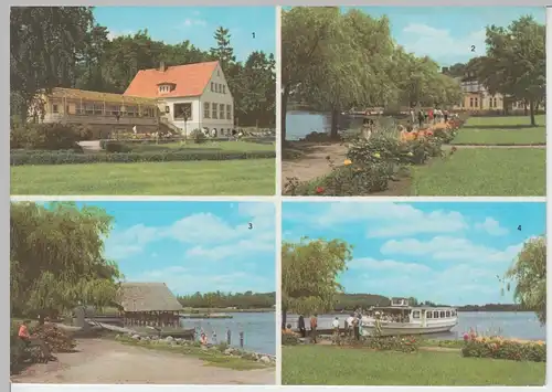 (102815) AK Krakow am See, Mehrbildkarte, HO Gaststätte Jörnberg, Fischerhaus 19