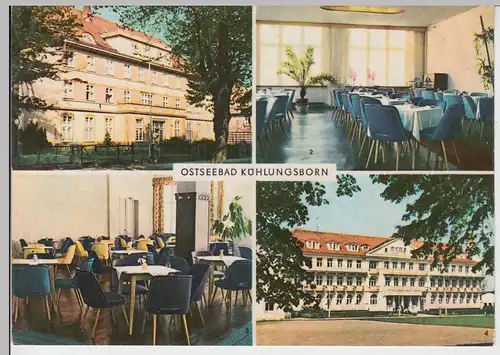 (102795) AK Ostseebad Kühlungsborn, Mehrbildkarte, FDGB Erholungsheime 1969