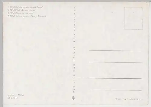 (102795) AK Ostseebad Kühlungsborn, Mehrbildkarte, FDGB Erholungsheime 1969