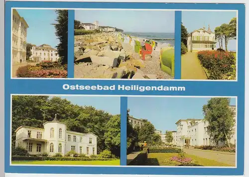 (102678) AK Ostseebad Heiligendamm, Mehrbildkarte, 1986