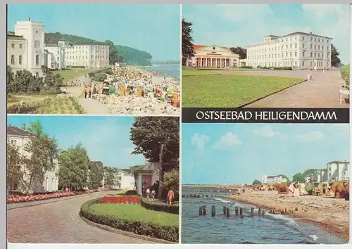 (102677) AK Ostseebad Heiligendamm, Mehrbild, Sanatorium für Werktätige 1977