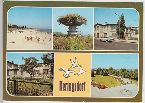 (102662) AK Ostseebad Heringsdorf, Mehrbildkarte, Betriebserholungsheim Schloons