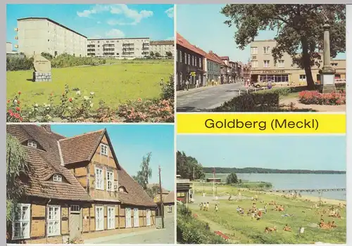(102547) AK Goldberg (Meckl.), Mehrbildkarte 1983
