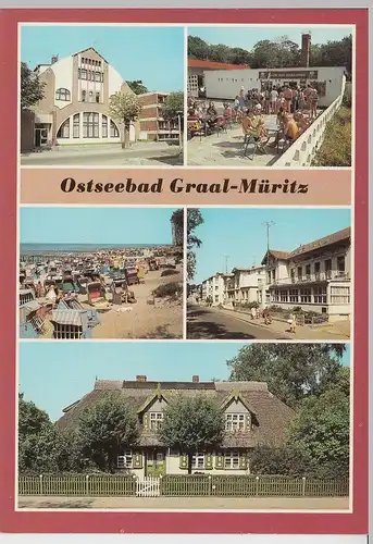 (102519) AK Ostseebad Graal-Müritz, Mehrbildkarte 1985