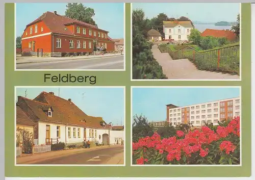 (102441) AK Feldberg (Mecklenburg), Mehrbildkarte 1982