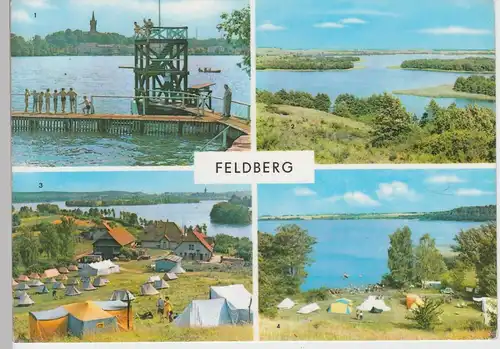 (102438) AK Feldberg (Mecklenburg), Mehrbildkarte 1975