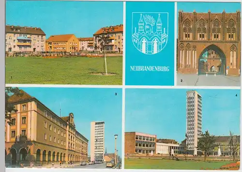 (102181) AK Neubrandenburg, Mehrbildkarte 1972