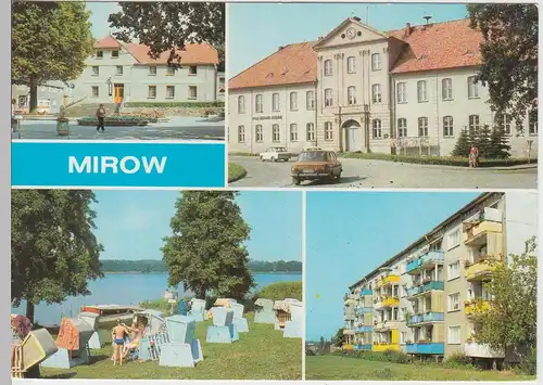 (102053) AK Mirow, Mehrbildkarte 1988