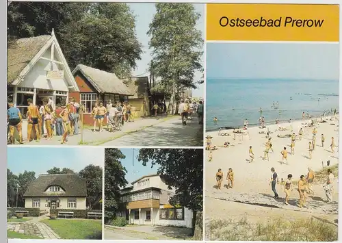 (101857) AK Ostseebad Prerow, Mehrbildkarte 1980er