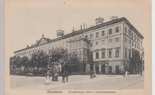 (91452) AK Mannheim, Großherz. Hof- u. Nationaltheater, bis 1919