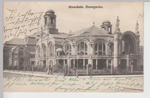 (90267) AK Mannheim, Rosengarten 1909