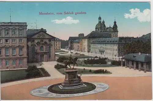 (56493) AK Mannheim, Blick vom Schloss, Feldpost 1916