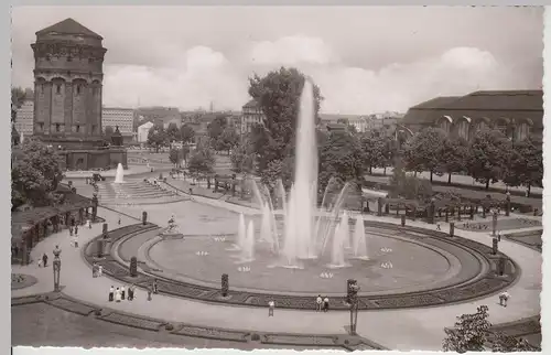 (115512) Foto AK Mannheim, Wasserturm 1960er