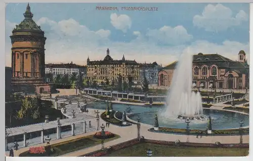 (109163) AK Mannheim, Friedrichsplatz 1919