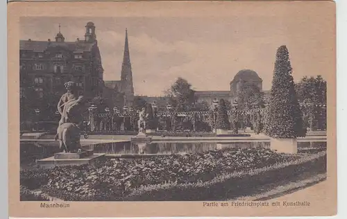 (108917) AK Mannheim, Friedrichsplatz, Kunsthalle, vor 1945