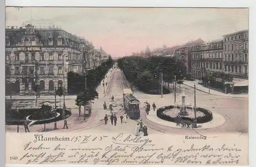 (105581) AK Mannheim, Kaiserring, 1905