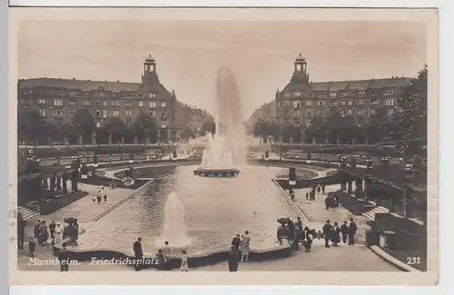 (101327) Foto AK Mannheim, Friedrichsplatz 1926