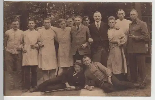 (81413) orig. Foto Männer, Gruppenfoto in Hamburg Altona 1921