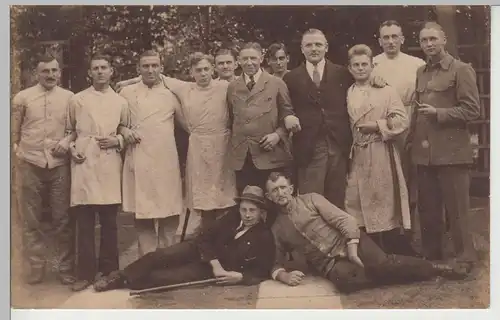 (81412) orig. Foto Männer, Gruppenfoto in Hamburg Altona 1921