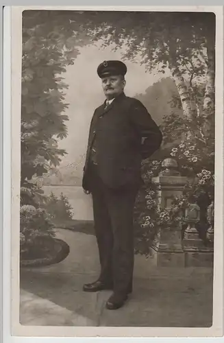 (73232) orig. Foto Kabinettfoto Porträt eines Herrn, vor 1945