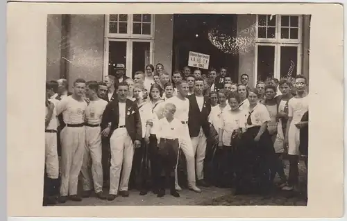 (45818) orig. Foto Sportler-Gruppe v. Allgemeinen Bremer Turnverein, vor 1945