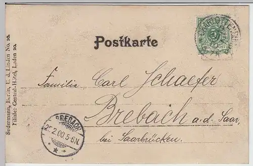 (31468) Foto AK Porträt drei Herren, Charlottenburg 1900