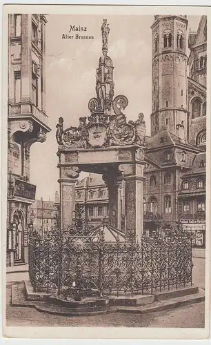 (96140) AK Mainz, Marktbrunnen, Dom, vor 1945