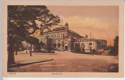 (94870) AK Mainz, Stadthalle, vor 1945