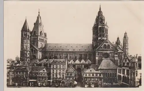 (91316) Foto AK Mainz, Dom vor 1945