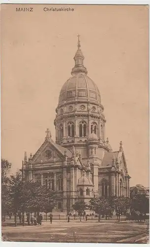 (79581) AK Mainz, Christuskirche, vor 1945