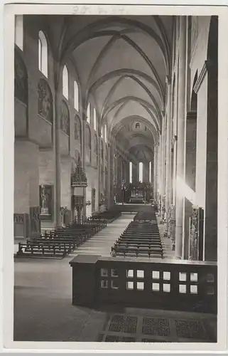 (73367) Foto AK Mainz, Dom, Blick gegen den Westchor, 1934