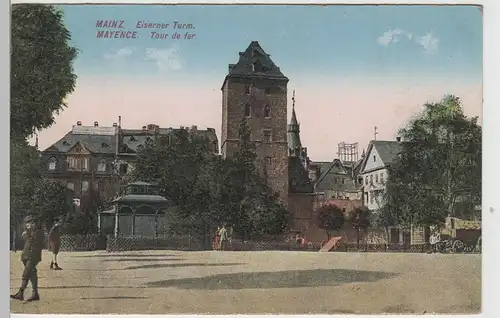 (72649) AK Mainz, Eiserner Turm, 1924
