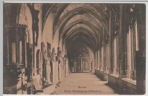 (65671) AK Mainz, Kreuzgang im Dom, Ostseite, 1906