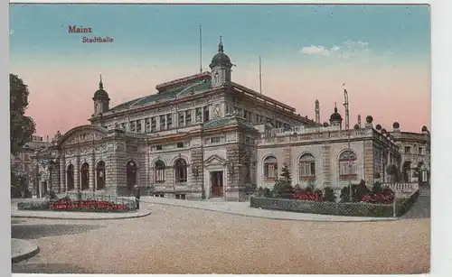 (65670) AK Mainz, Stadthalle vor 1945