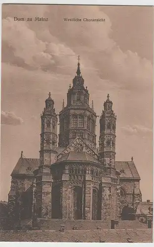 (65666) AK Mainz, Dom, Westliche Choransicht, vor 1945