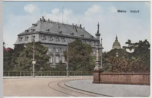 (62637) AK Mainz, Schloss, 1919