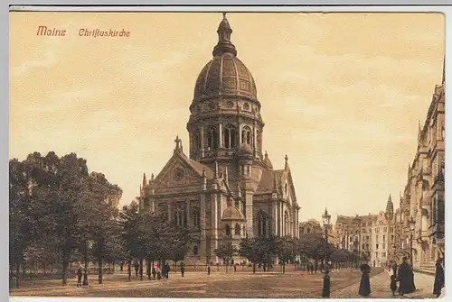 (41086) AK Mainz, Christuskirche um 1910