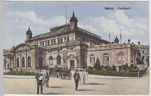 (39437) AK Mainz, Stadthalle 1918