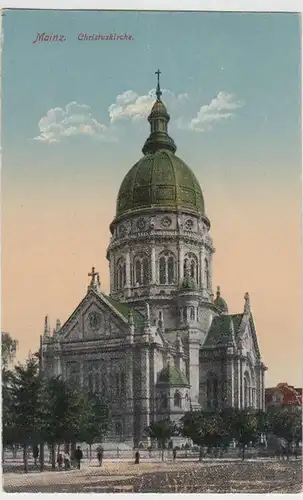 (36453) AK Mainz, Christuskirche, vor 1945