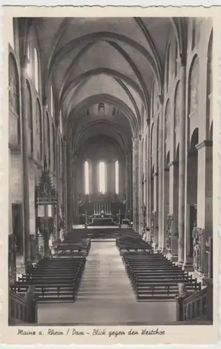 (18072) Foto AK Mainz, Dom, Westchor 1936